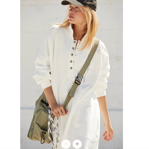 NWT Free People FP Movement Block Party Sweat Dress Sweatshirt Pullover - Picture 4 of 4